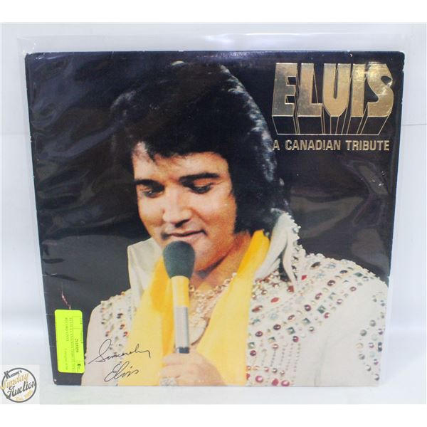 ELVIS A CANADIAN TRIBUTE 1978 LP RECORD VINYL