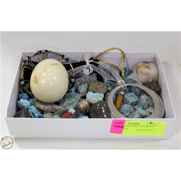 GENUINE GEMSTONES ASSORTED RAW/ROUGH &