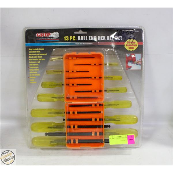 13 PC BALL END HEX KEY SET