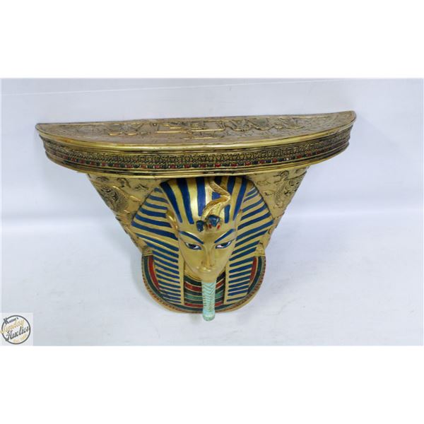 EGYPTIAN WALL-HANG SHELF (14"L X 6.5"W X 9"H)