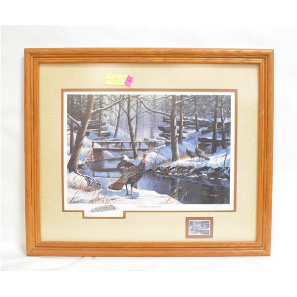 FRAMED SIGNED PRINT BY KEN ZYLLA "COMING TOGETHER"