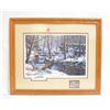 Image 1 : FRAMED SIGNED PRINT BY KEN ZYLLA "COMING TOGETHER"