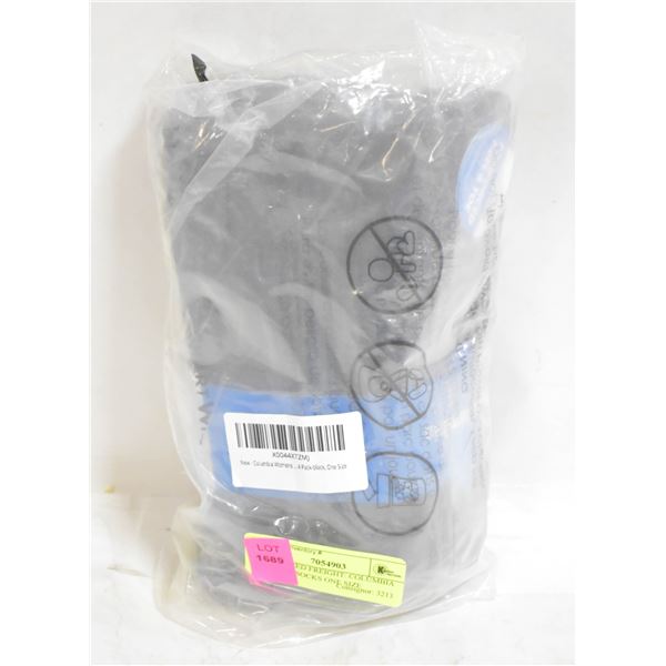 UNCLAIMED FREIGHT: COLUMBIA WOMENS SOCKS ONE SIZE