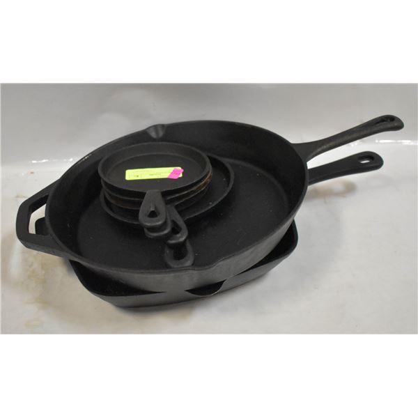 ESTATE CAST IRON PANS PRE SEASONED