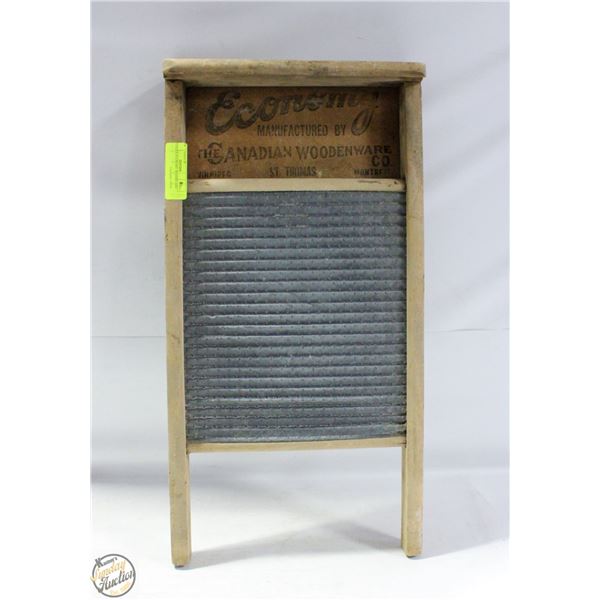 ANTIQUE ECONOMY WASHBOARD