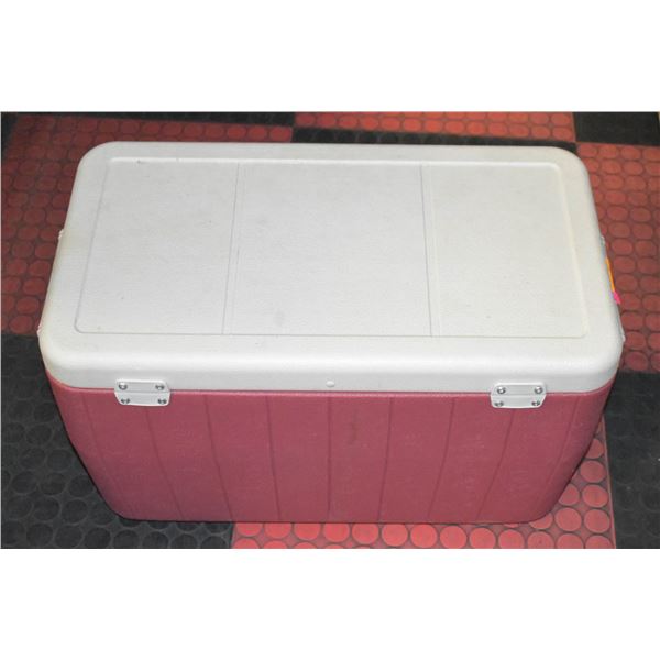 COLEMAN POLYLITE 48 RED LARGE COOLER