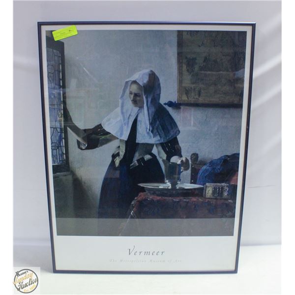 METROPLITAN MUSEUM OF ART PRINT VERMEER 30"X23"