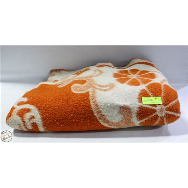 VINTAGE FULL SIZE WOOL BLANKET-ESTATE