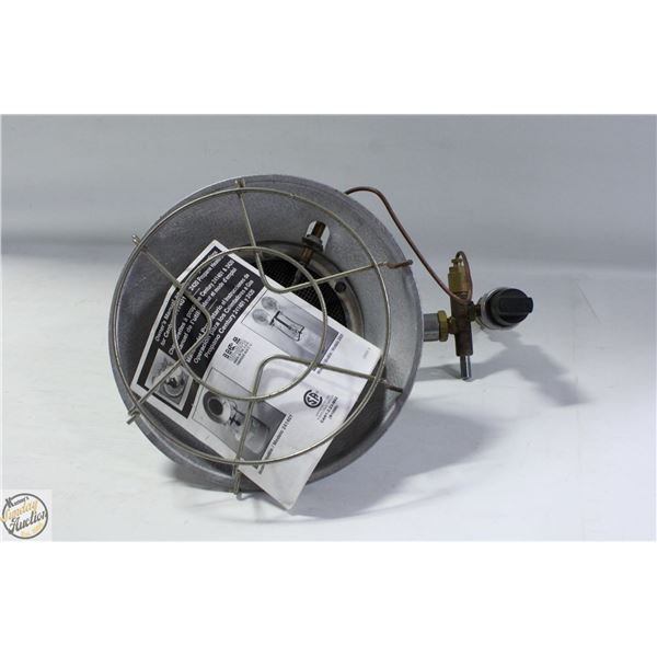 CENTURY PROPANE HEATER W/ MANUAL, TESTED