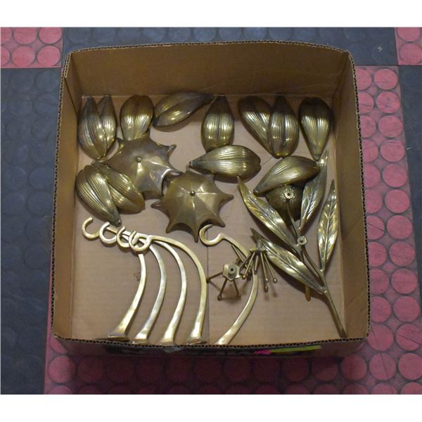 SOLID BRASS WALL HOOKS + UNASSEMBLED SOLID BRASS-