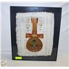 Image 1 : VINTAGE PAPYRUS ANKH ARTWORK FRAMED 21"X18"