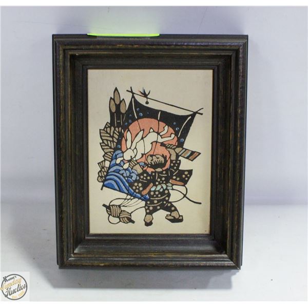 VINTAGE YOSHITOSHI MORI JAPANESE KAPPAZURI STENCEL