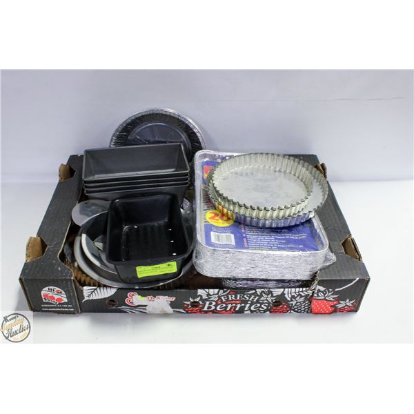 ESTATE LOT OF PIE PLATES & FOIL TRAYS & EASY PIE