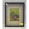 Image 1 : ART FOIL DUCKS FRAMED ART SIGNED BY DAN
