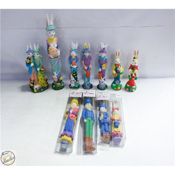 LOT OF EASTER ORNAMENTS AND OTHER HOLIDAY DÉCOR