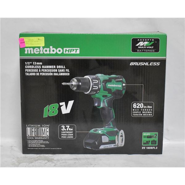 BRAND NEW METABO 18V HPT HAMMER DRILL KIT