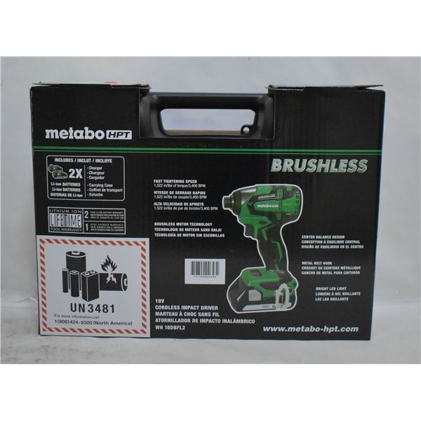 BRAND NEW METABO HPT 18VOLT CORDLESS IMPACT DRIVER