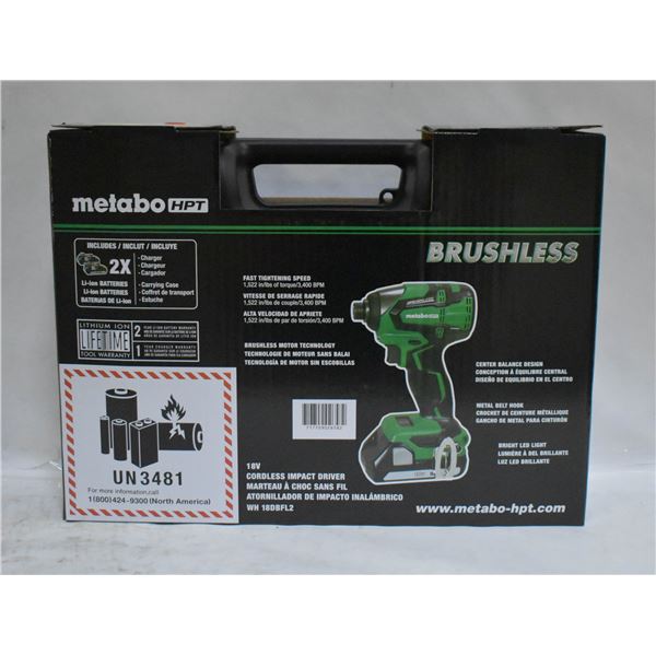 BRAND NEW METABO HPT 18VOLT CORDLESS IMPACT DRIVER