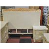 Image 1 : WICKER HEADBOARD- QUEEN SIZE & NIGHT TABLE-