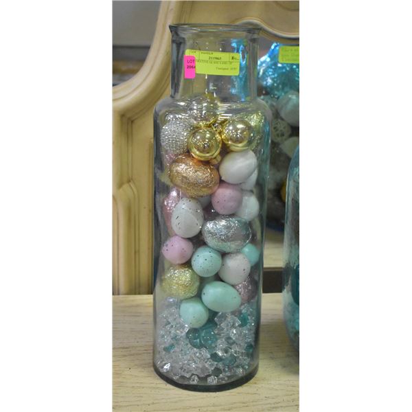 DECORATIVE GLASS VASE- 18"
