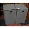 Image 1 : SOFT SIDE LAUNDRY BINS- LOT OF 2- 23" X 13" X 13
