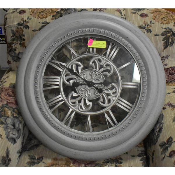 DECORATIVE WALL CLOCK- 23" BATTERY OPERATED