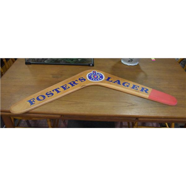 LARGE FOSTER’S LAGER BOOMERANG 36”