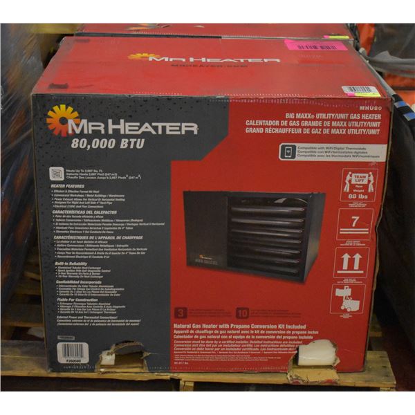 UNCLAIMED FREIGHT: MR. HEATER 80,000 BTU BIG MAXX
