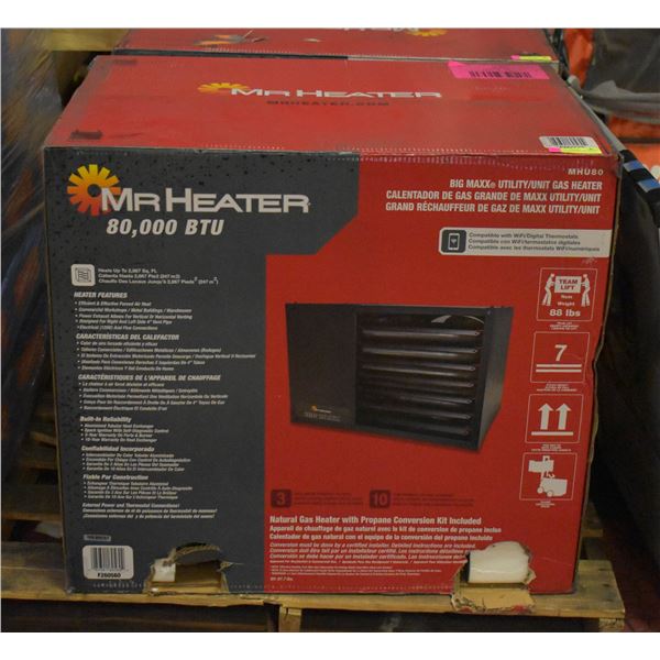 UNCLAIMED FREIGHT: MR. HEATER 80,000 BTU BIG MAXX