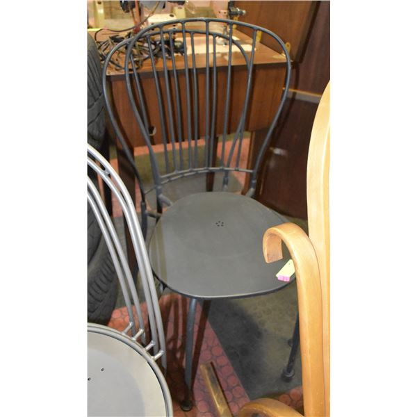 PAIR OF METAL CHAIRS