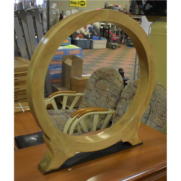 WOODEN TABLE TOP CIRCLE DECOR H-25.5"