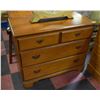 Image 1 : SOLID MAPLE 3 DRAWER DRESSER 38" X 18" X 31"