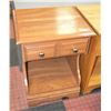 Image 1 : SOLID OAK NIGHT TABLE WITH DRAWER