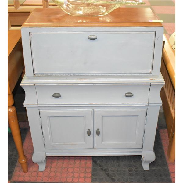 REFINISHED BREAD CABINET 28" X 14" X 3"