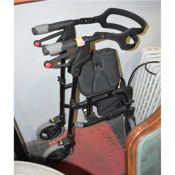 NEXUS MEDICAL AID WALKER WITH PADDED SEATS