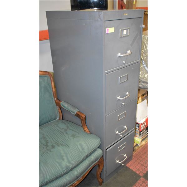 GREY FILE CABINET 4 DRAWERS