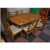 Image 1 : KITCHEN TABLE AND 5 CHAIRS WOOD