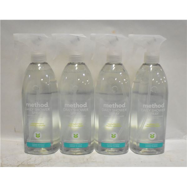 FOUR X 828ML METHOD DAILY SHOWER SPRAY CLEANER