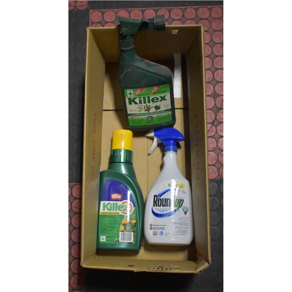 LOT OF HAND HELD WEED KILLERS