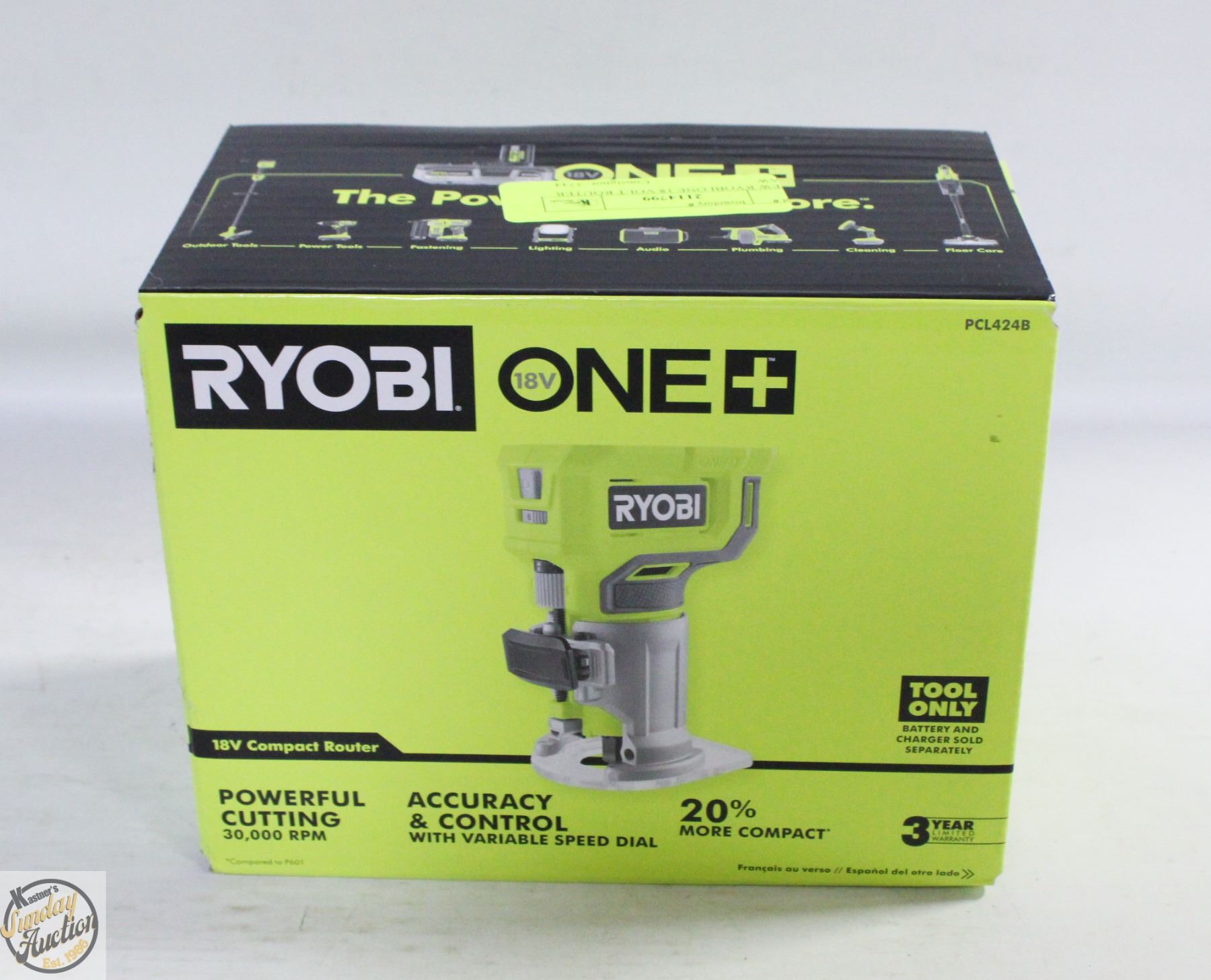 NEW RYOBI ONE 18 VOLT ROUTER SAW - Kastner Auctions