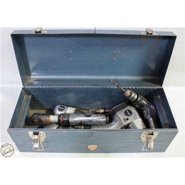 BEACH METAL TOOL BOX WITH AIR TOOLS