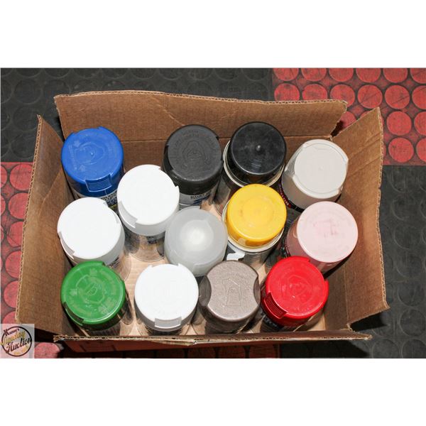 LOT OF ASSORTED FULL SPRAY PAINTS