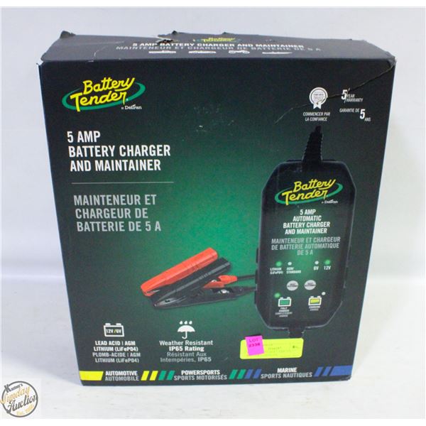 BATTERY TENDER 5 AMP 12V BATTERY CHARGER