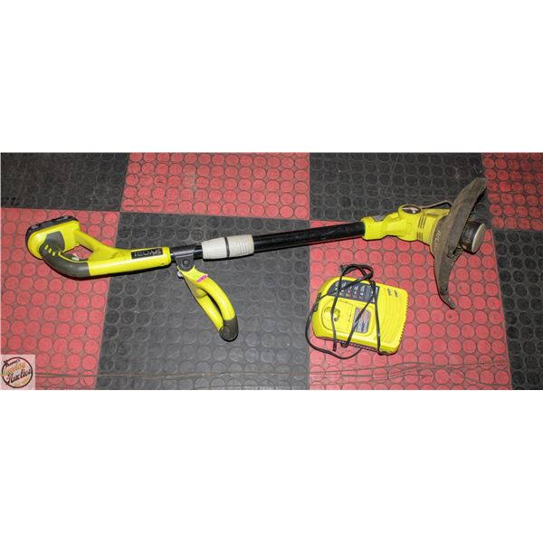 RYOBI WEED WATER + CHARGER & BATTERY