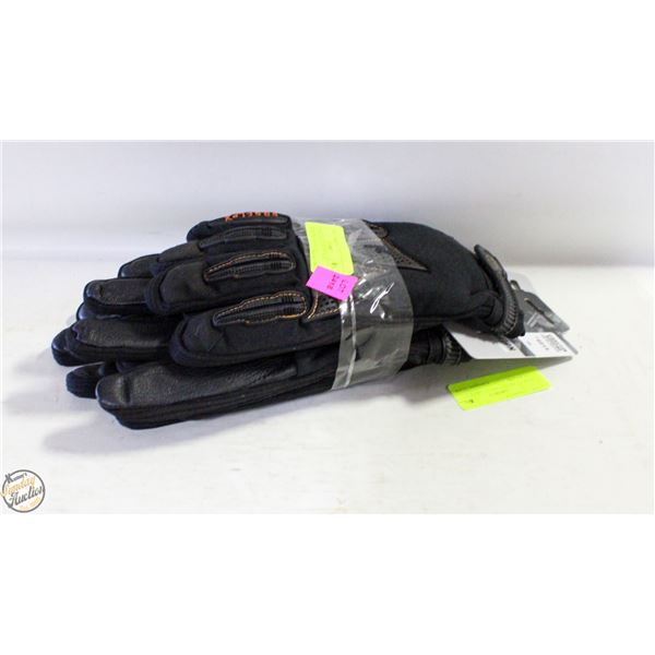 2 PAIRS ERGODYNE IMPACT RESISTANT GLOVES XXL