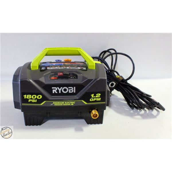 RYOBI 1800 PSI PRESSURE WASHER-REQUIRES THE HOSE