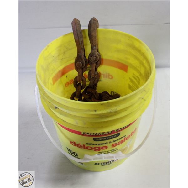 12 FOOT HEAVY DUTY 5/8" STEEL CHAIN WITH