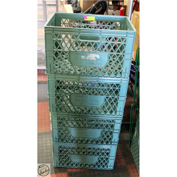 4 WIDE HEAVY DUTY CRATES