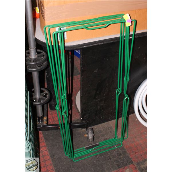 3 FOLDABLE METAL GARBAGE BAG HOLDERS