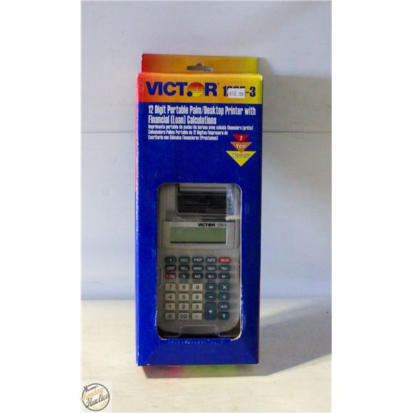 NEW VICTOR 12 DIGIT CALCULATOR W/PRINTER